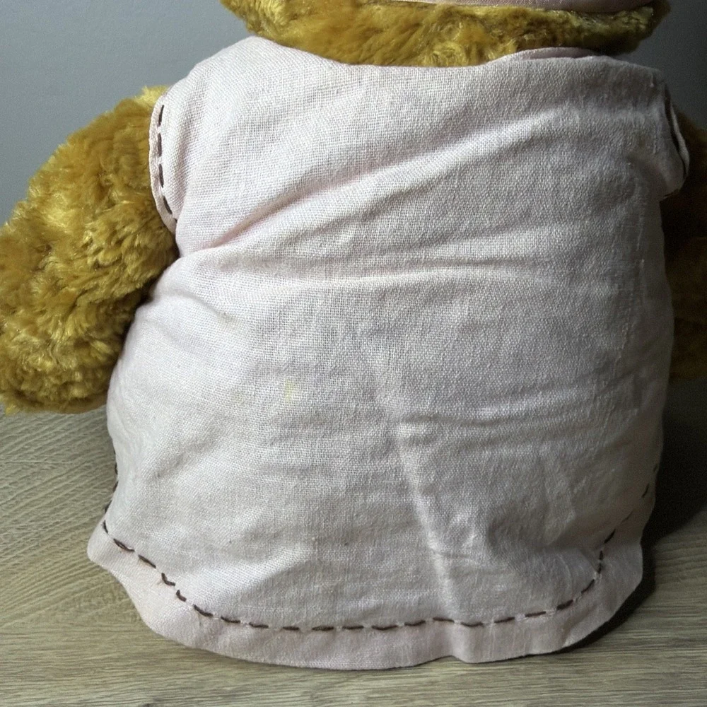 Hallmark Marys Bear Plush Pink Dress Headband Mary Hamilton Series VF 6057 17 in